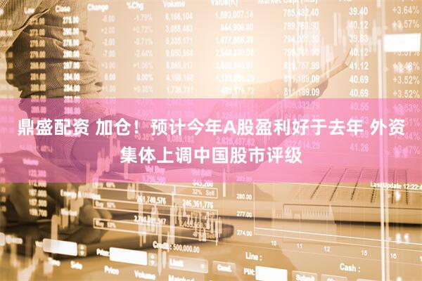 鼎盛配资 加仓！预计今年A股盈利好于去年 外资集体上调中国股市评级