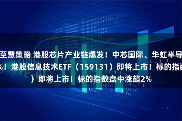 至慧策略 港股芯片产业链爆发！中芯国际、华虹半导体携手涨超5%！港股信息技术ETF（159131）即将上市！标的指数盘中涨超2%